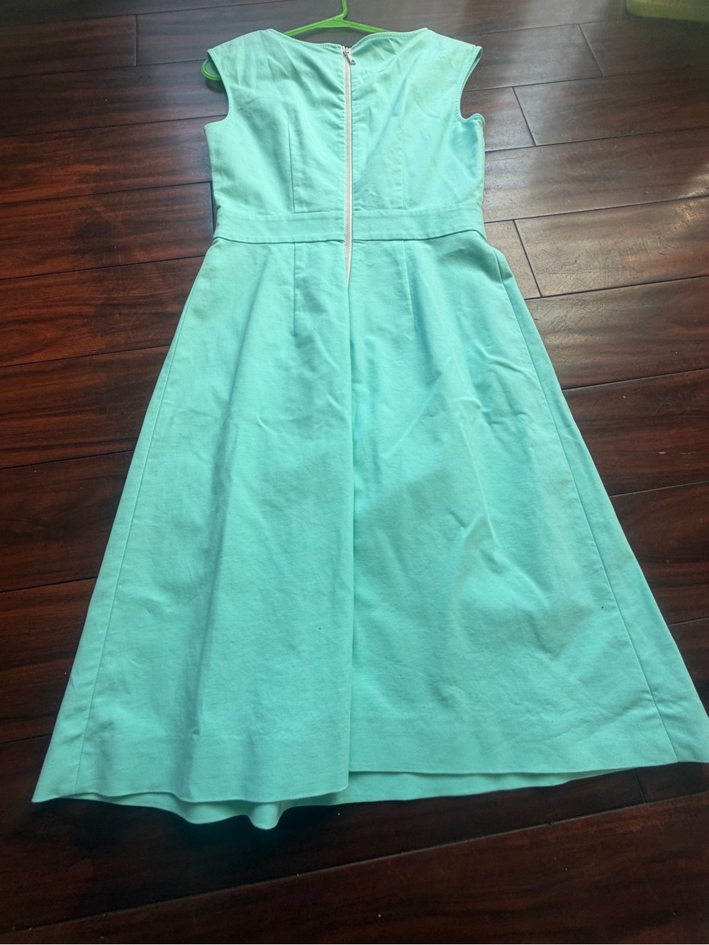 Lafayette 148 New York Mint Green Fit-and-Flare Dress - Picture 3 of 10